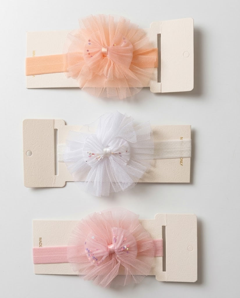 Soft Chiffon Floral Ruffle Headband