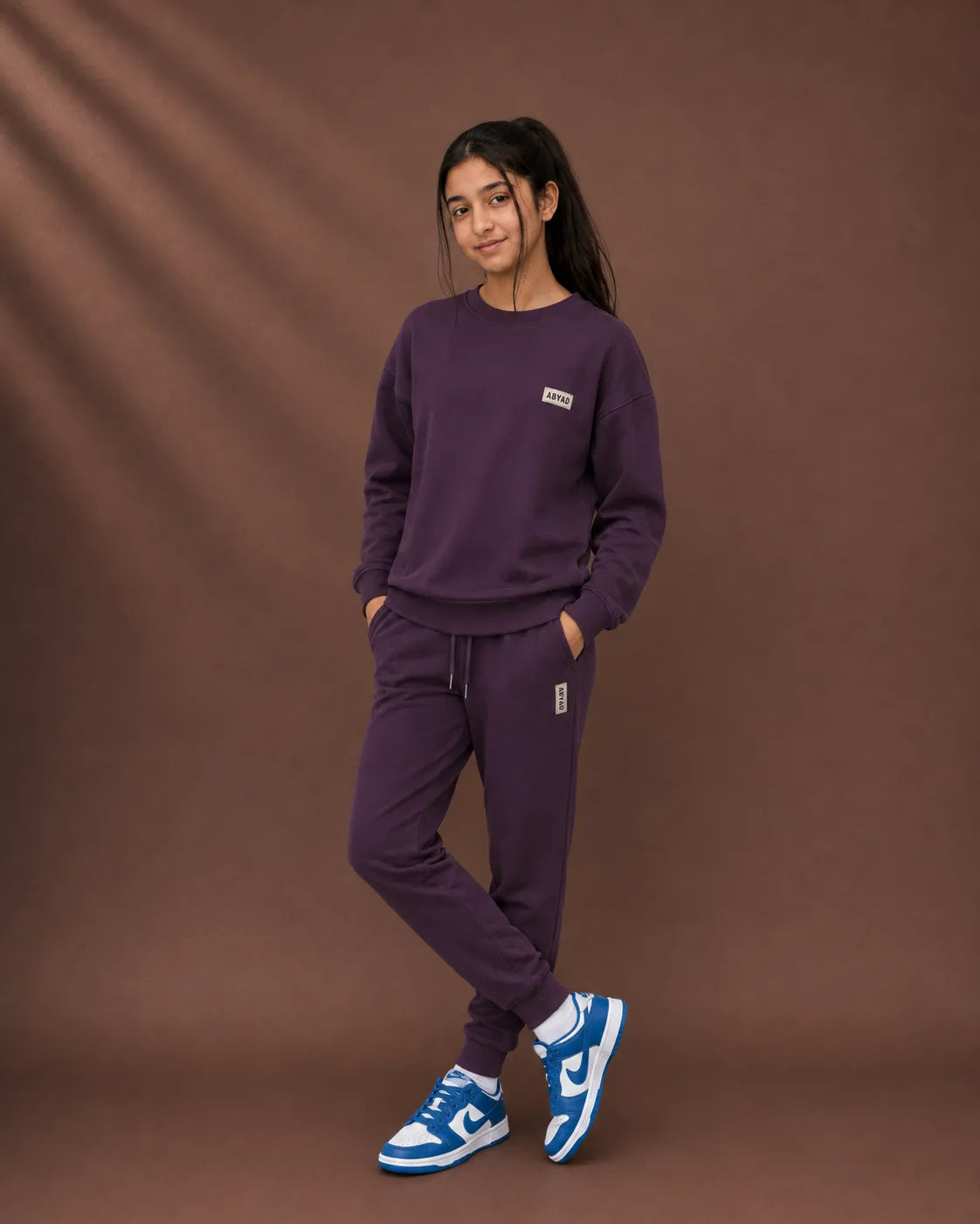 Oversized Non-Fleece Sweatshirt & Regular Fit Joggers