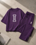 Printed T-Shirt & Split-hem Trousers - I