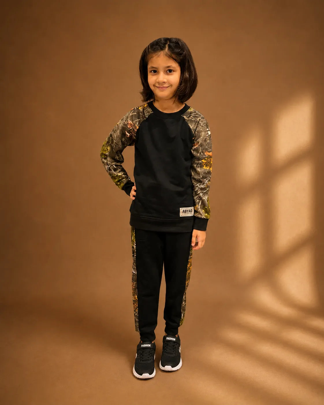 Textured Fleece Sweatshirt Set