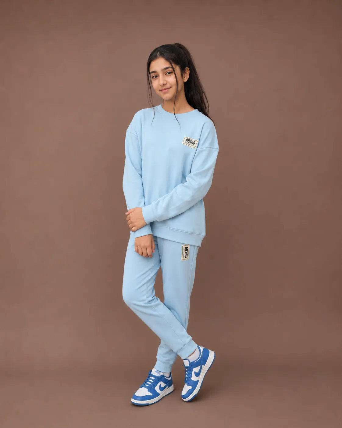 Oversized Non-Fleece Sweatshirt & Regular Fit Joggers