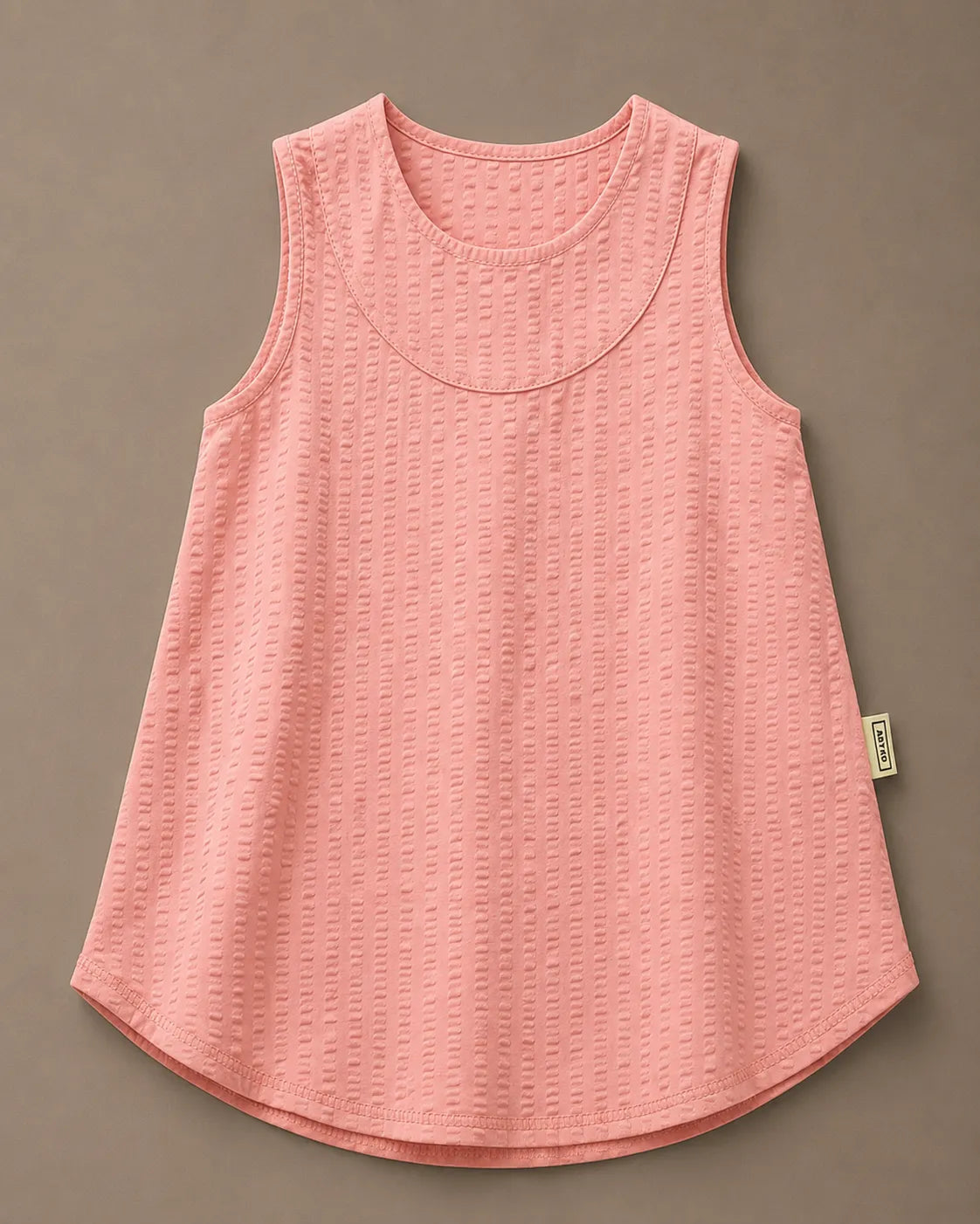 Sleeveless Seersucker Tank Top