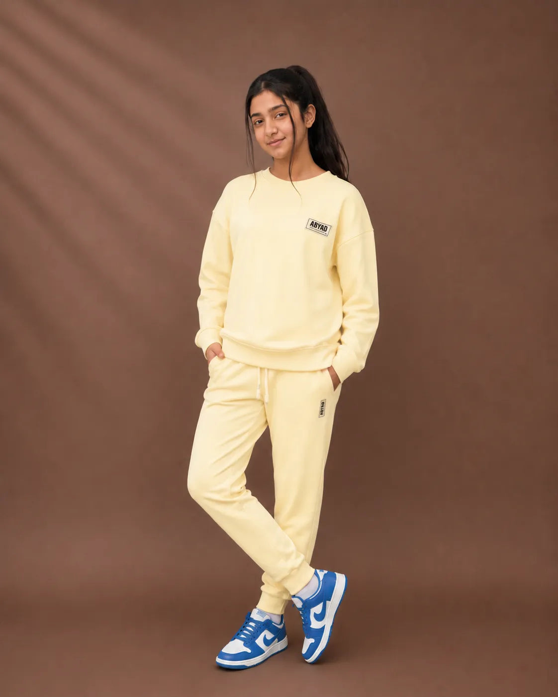 Oversized Non-Fleece Sweatshirt & Regular Fit Joggers