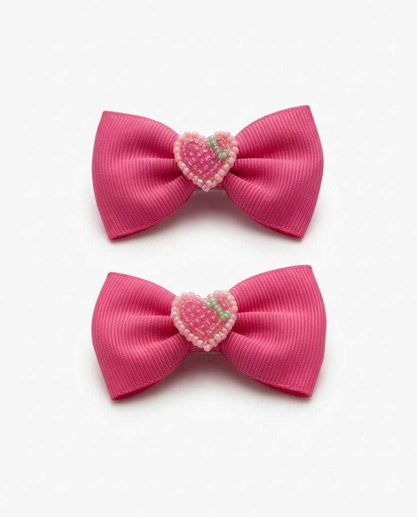 Sweet Treat Mini Bow Clips (Pair)