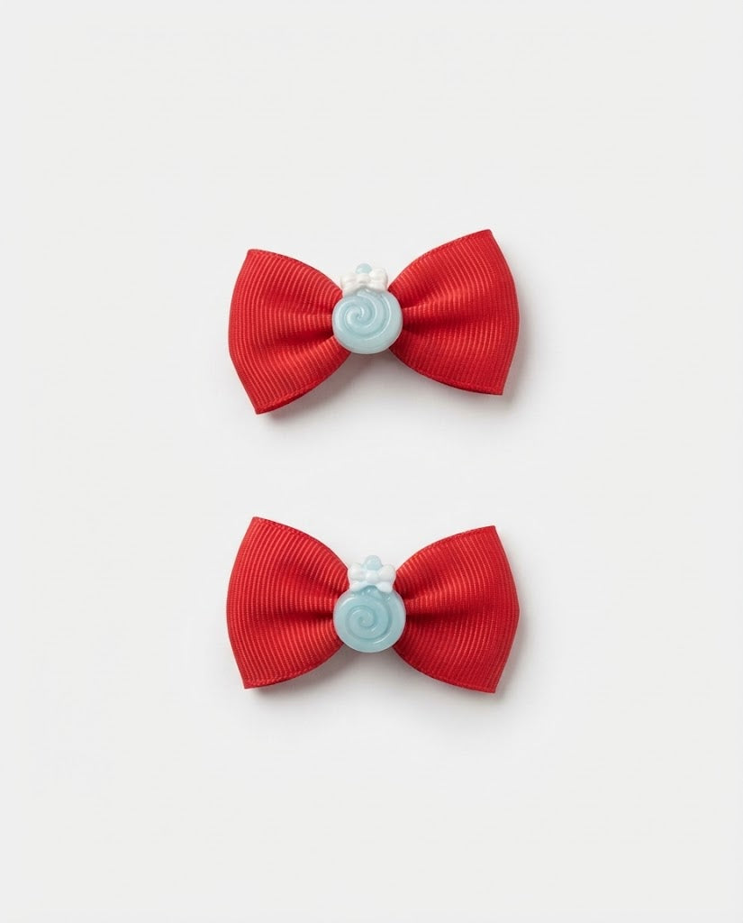 Sweet Treat Mini Bow Clips (Pair)