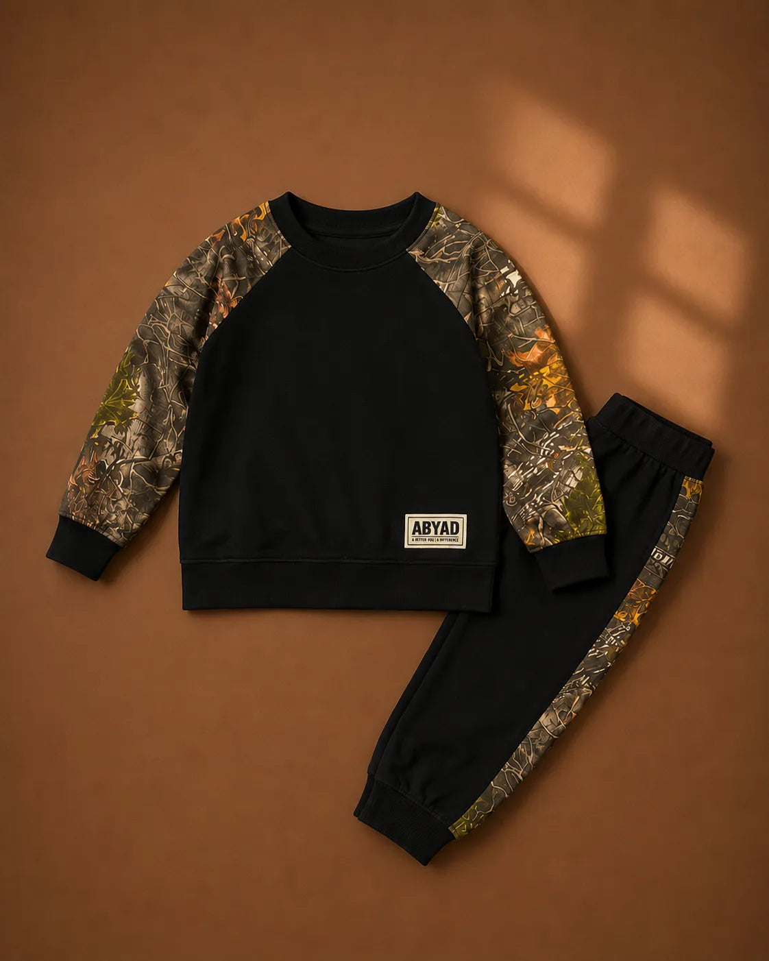 Textured Fleece Sweatshirt Set