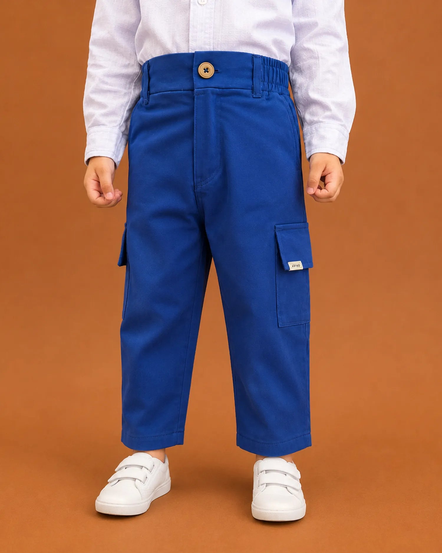 Boys Navy Cargo Pants