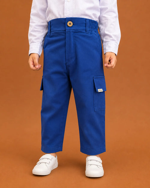 Boys Navy Cargo Pants