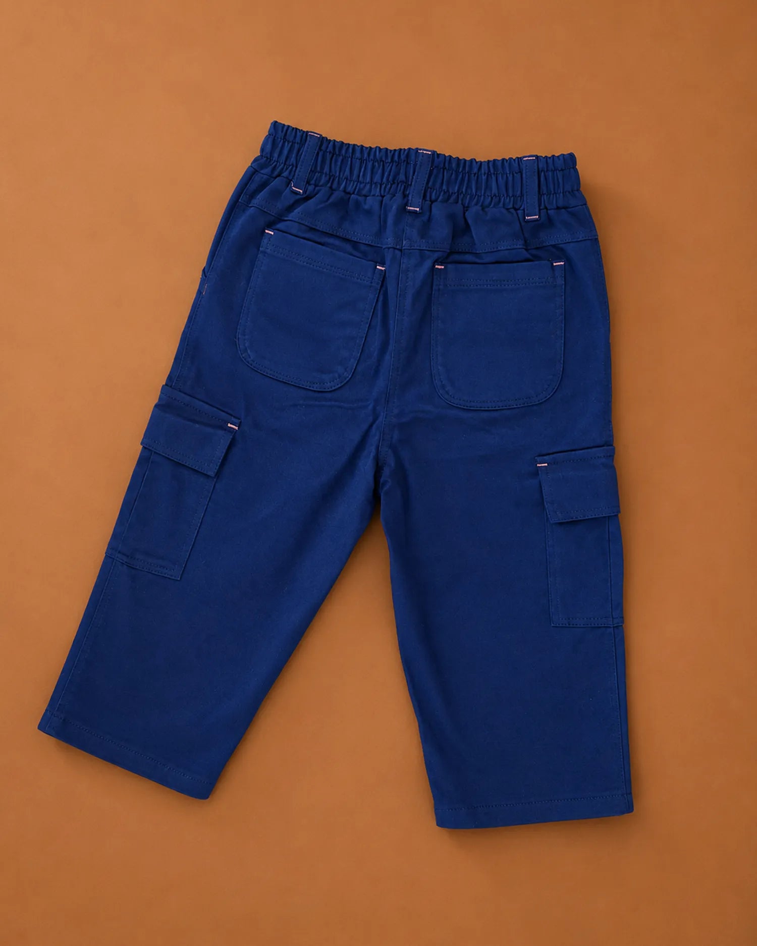 Girls Navy Blush Cargo Pants