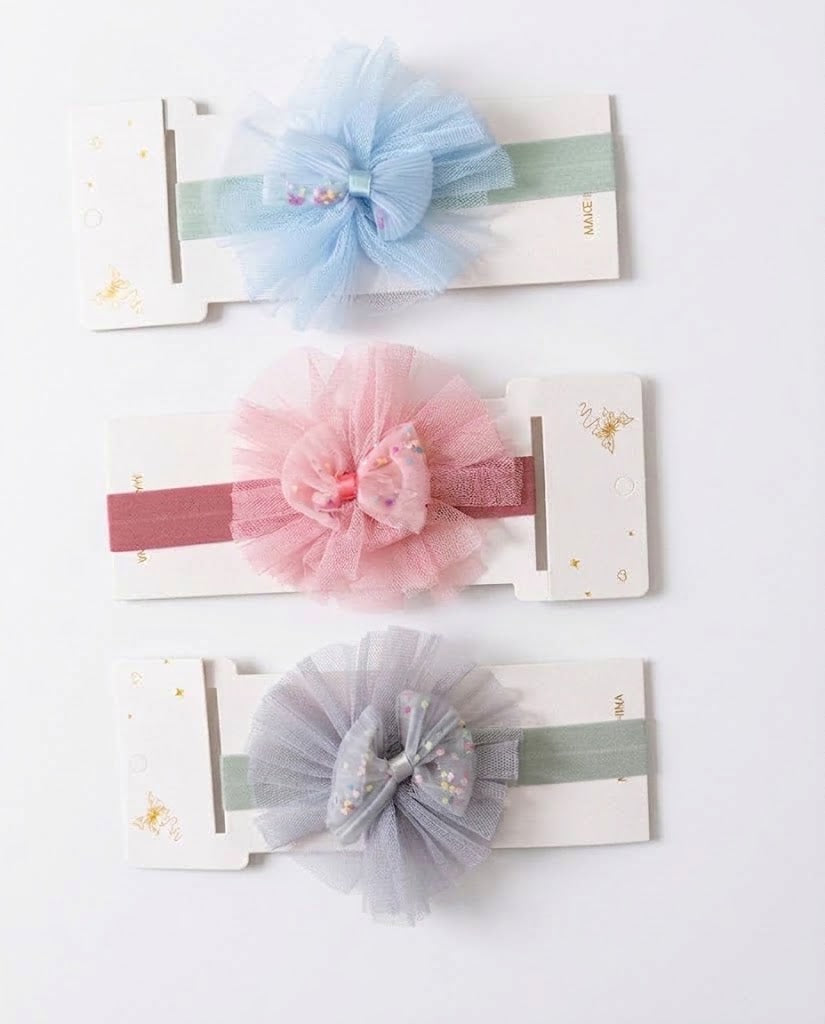 Soft Chiffon Floral Ruffle Headband
