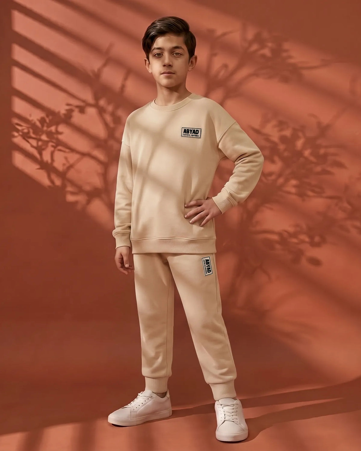 Oversized Non-Fleece Sweatshirt & Regular Fit Joggers