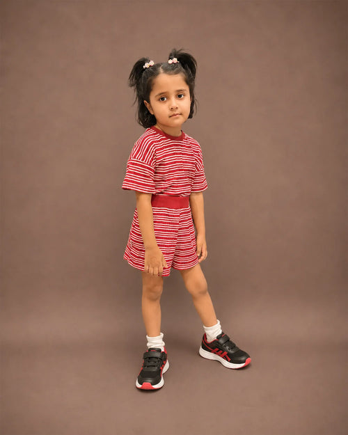 Cherry Stripe Co-ord Set