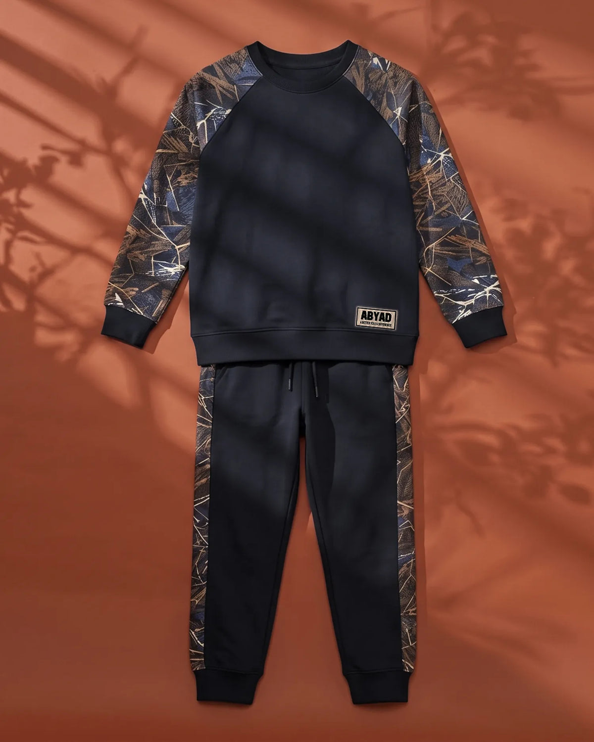 Textured Fleece Sweatshirt with Trouser